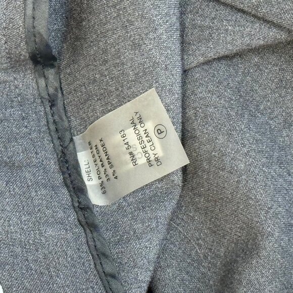 Calvin Klein Women's Traditional Gray Dress Pants 24W straight stretch career - Picture 4 of 10